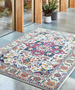 Alternative view of Tappeto Asiatic Nova NV24 Persian White Multi S0018