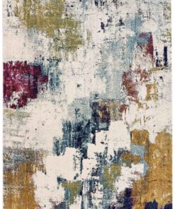 Tappeto moderno Nova Senape Astratta Multi S0048