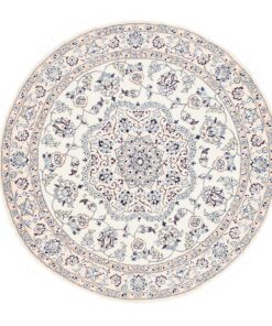 Tappeto Online 24 Nain 9 Fili Lana e Seta Rotondo 105x105 Z446781